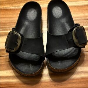 Birkenstock Madrid Big Buckle Black Size 37 EU 7 US